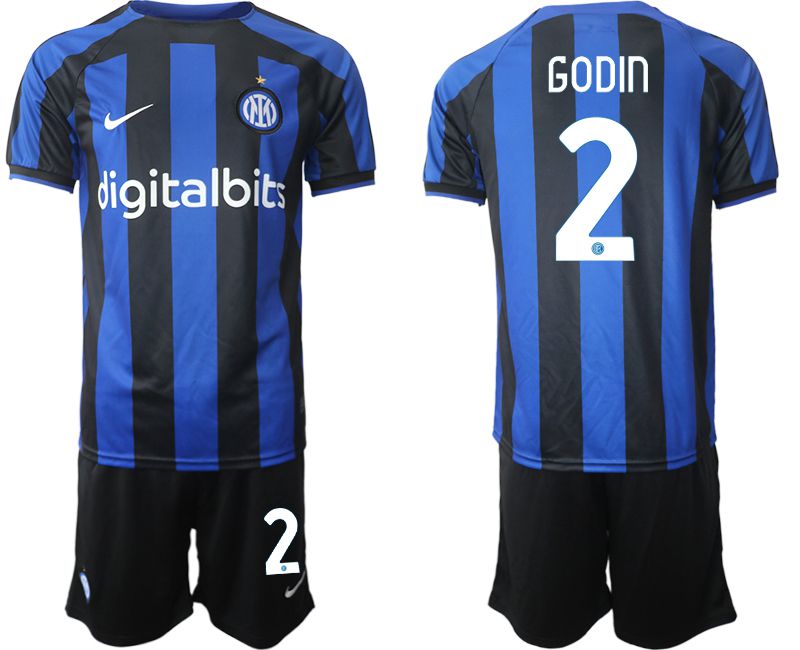 Men 2022-2023 Club Inter Milan home blue 2 Soccer Jersey